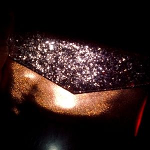 Glitter clutch bag
